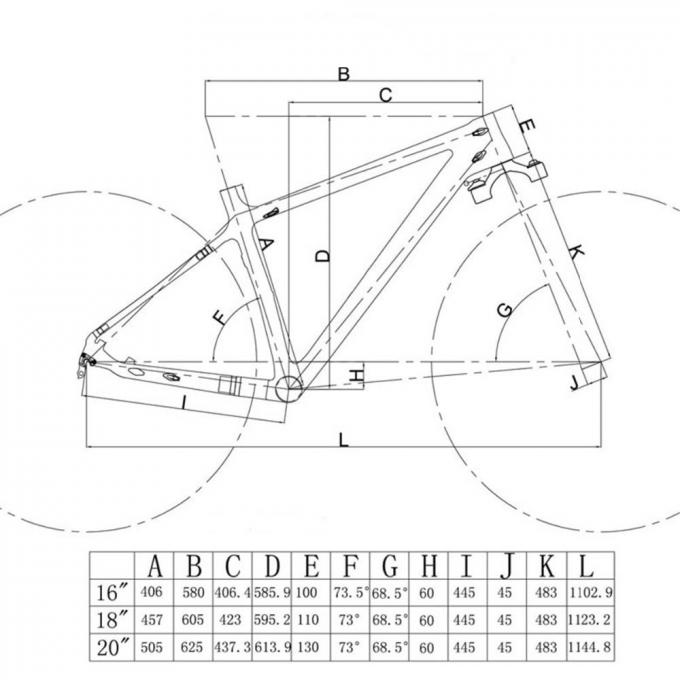 Interruzione procedura nera grassa dell'asse X12 di pagina 190 della bici del carbonio della montagna da parte a parte - 1290 grammi